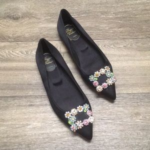 Designer Roger Vivier Pointed Flats